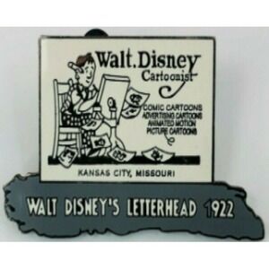 Disney Pin WDW 100 Years of Magic Countdown #1 1922 Walt's Letterhead LE 5120